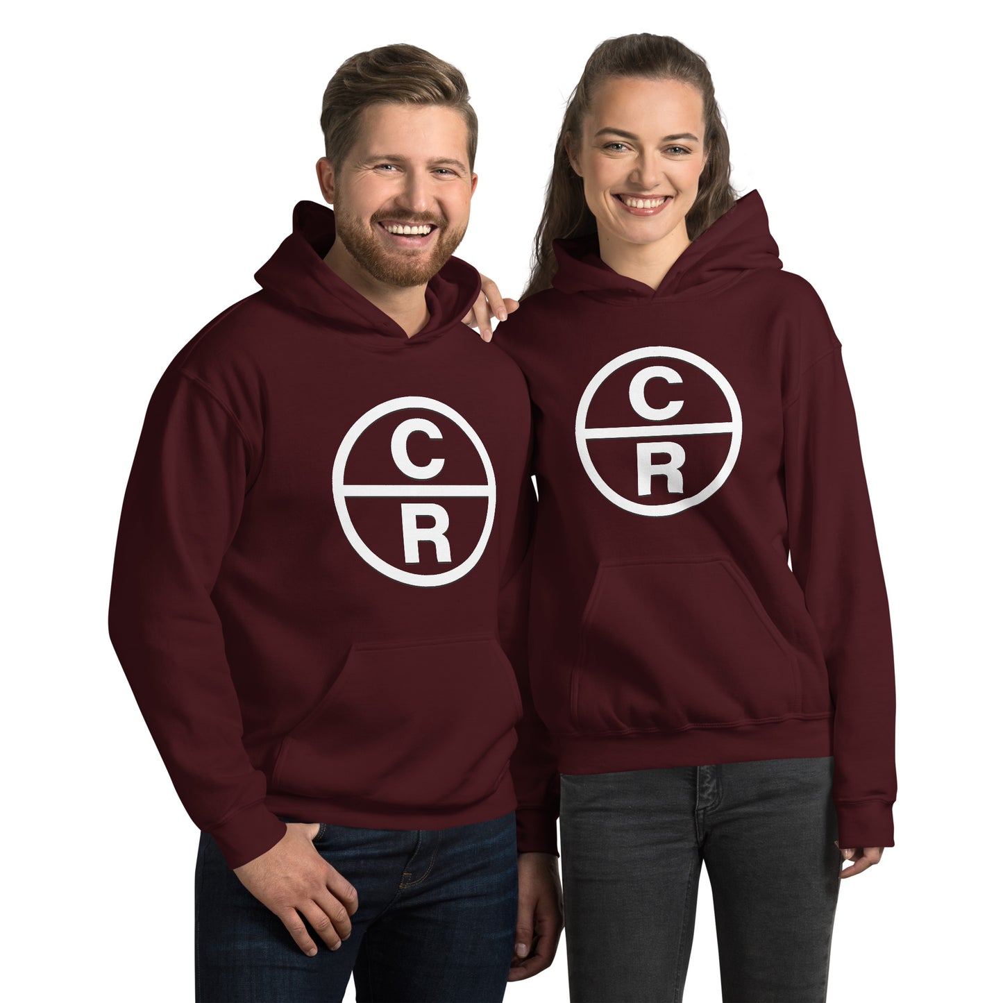 CR Celebrate Recovery Classic Logo White Font Unisex Hoodie
