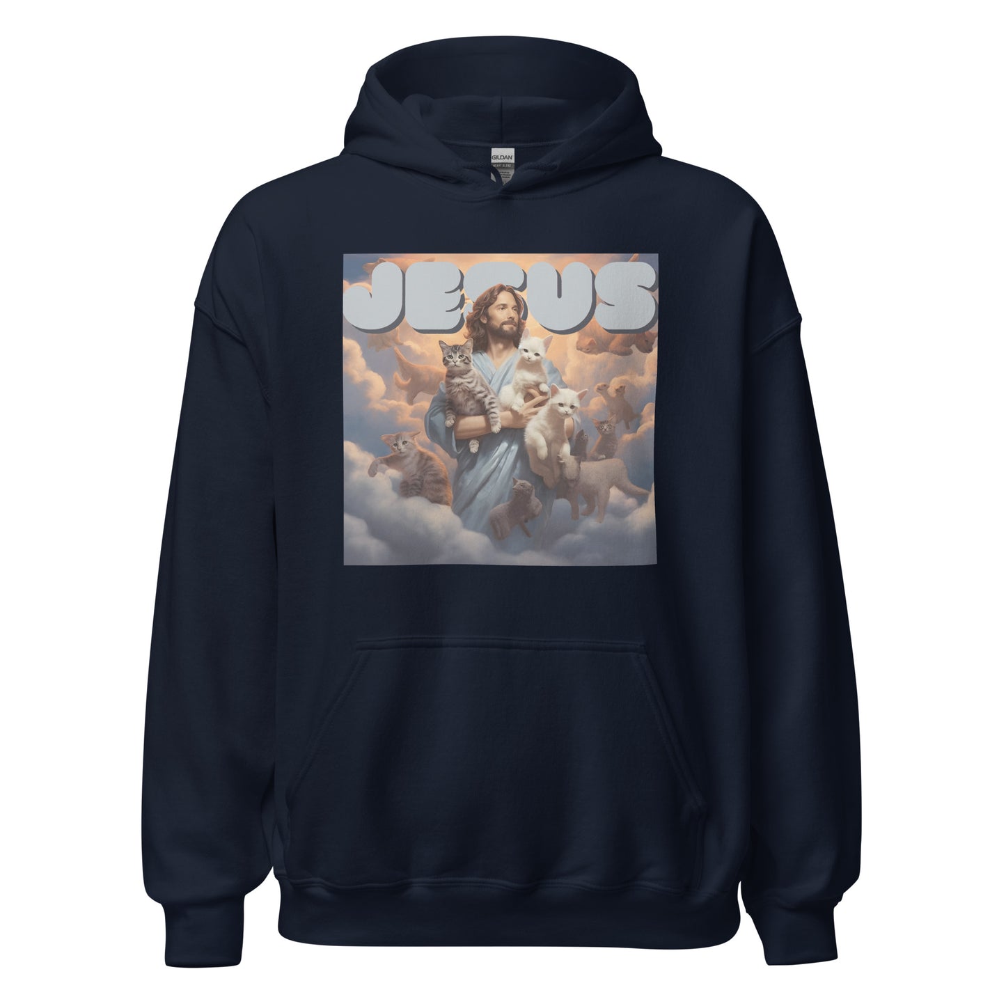 Jesus and His Cats Unisex Hoodie