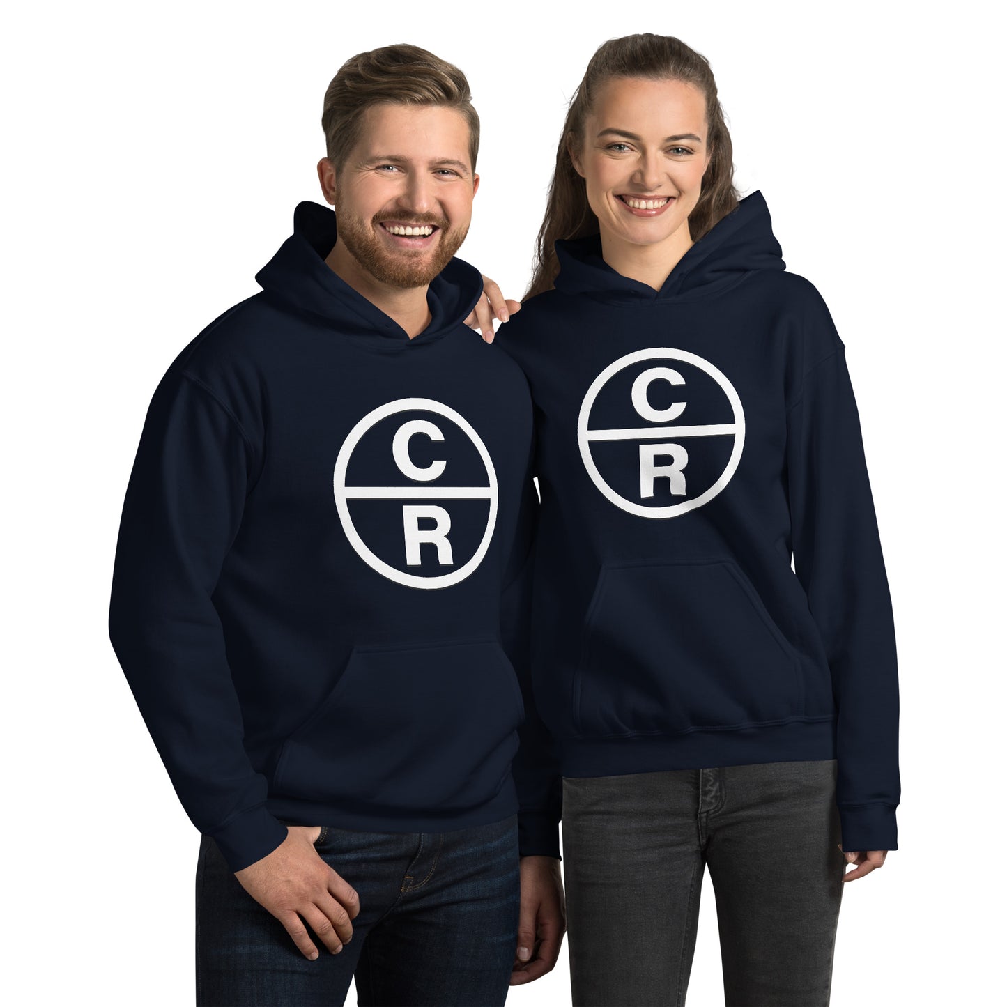 CR Celebrate Recovery Classic Logo White Font Unisex Hoodie