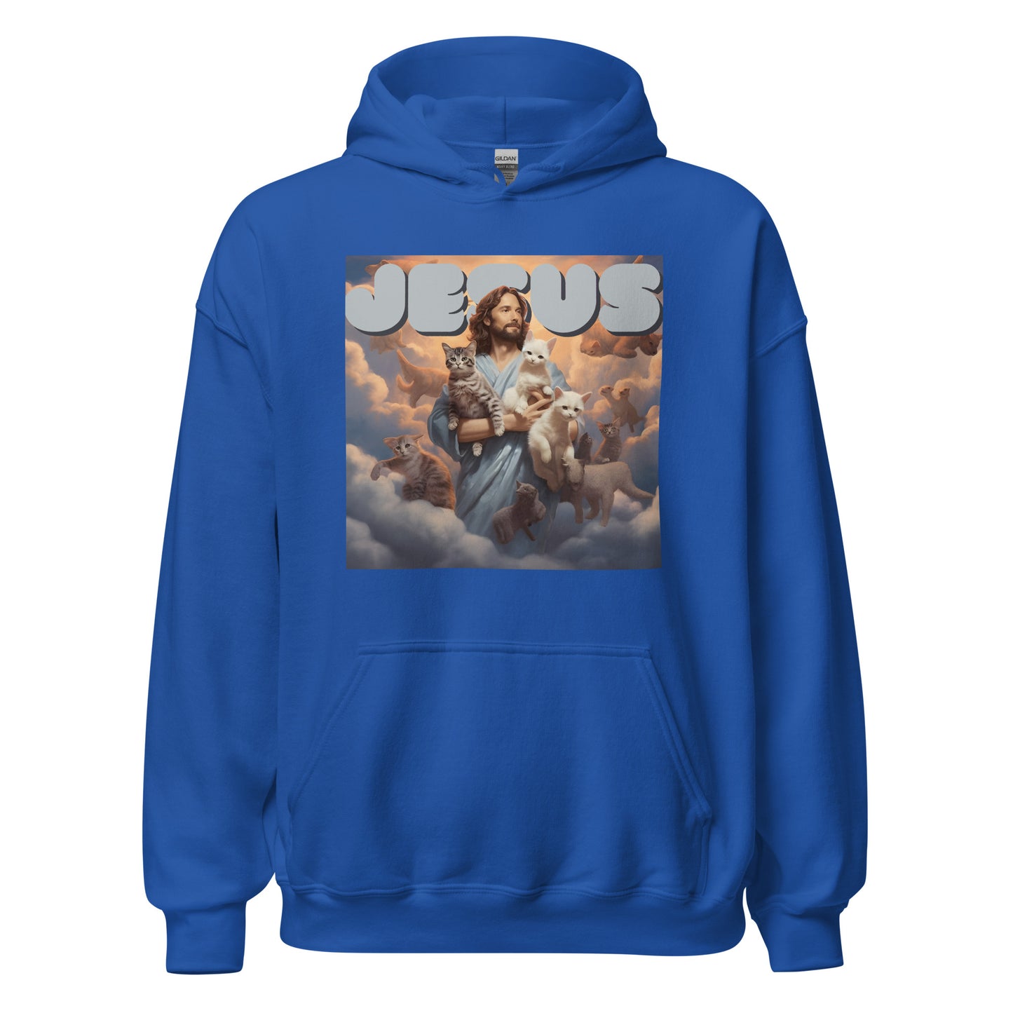 Jesus and His Cats Unisex Hoodie