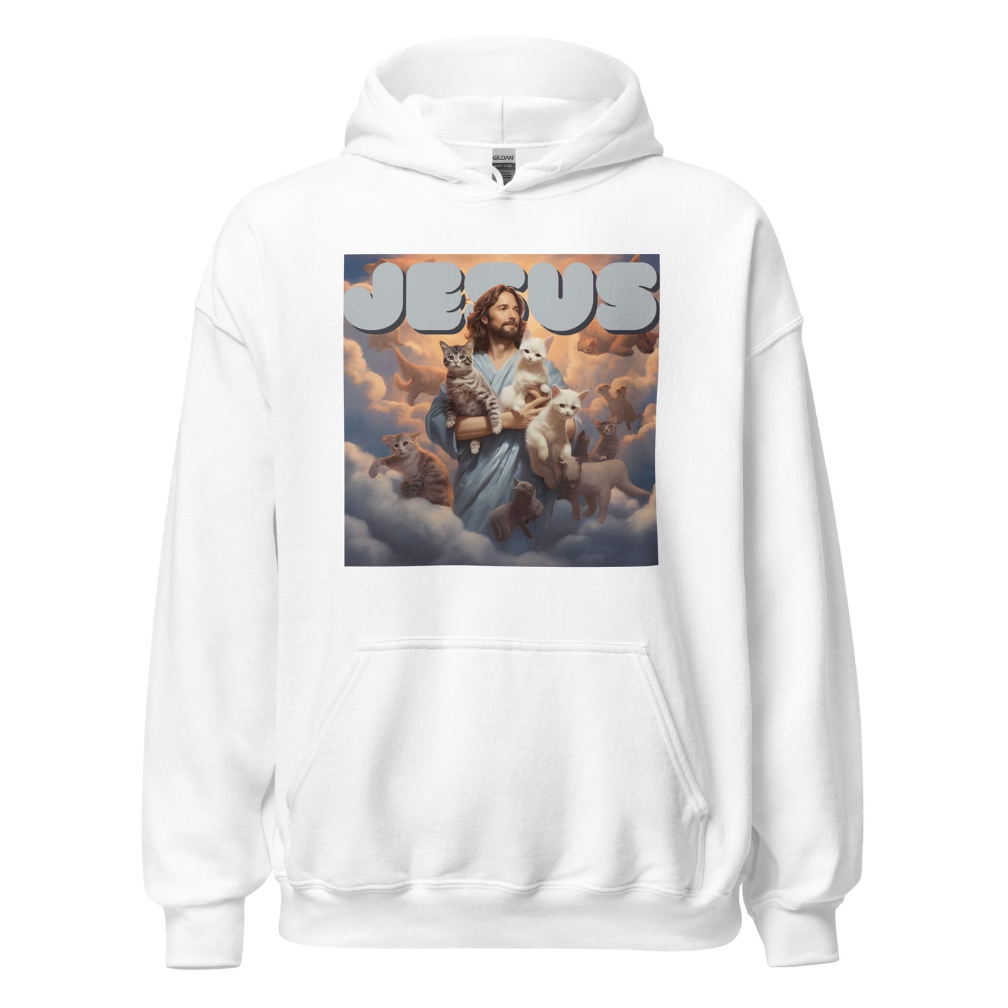 Jesus and His Cats Unisex Hoodie