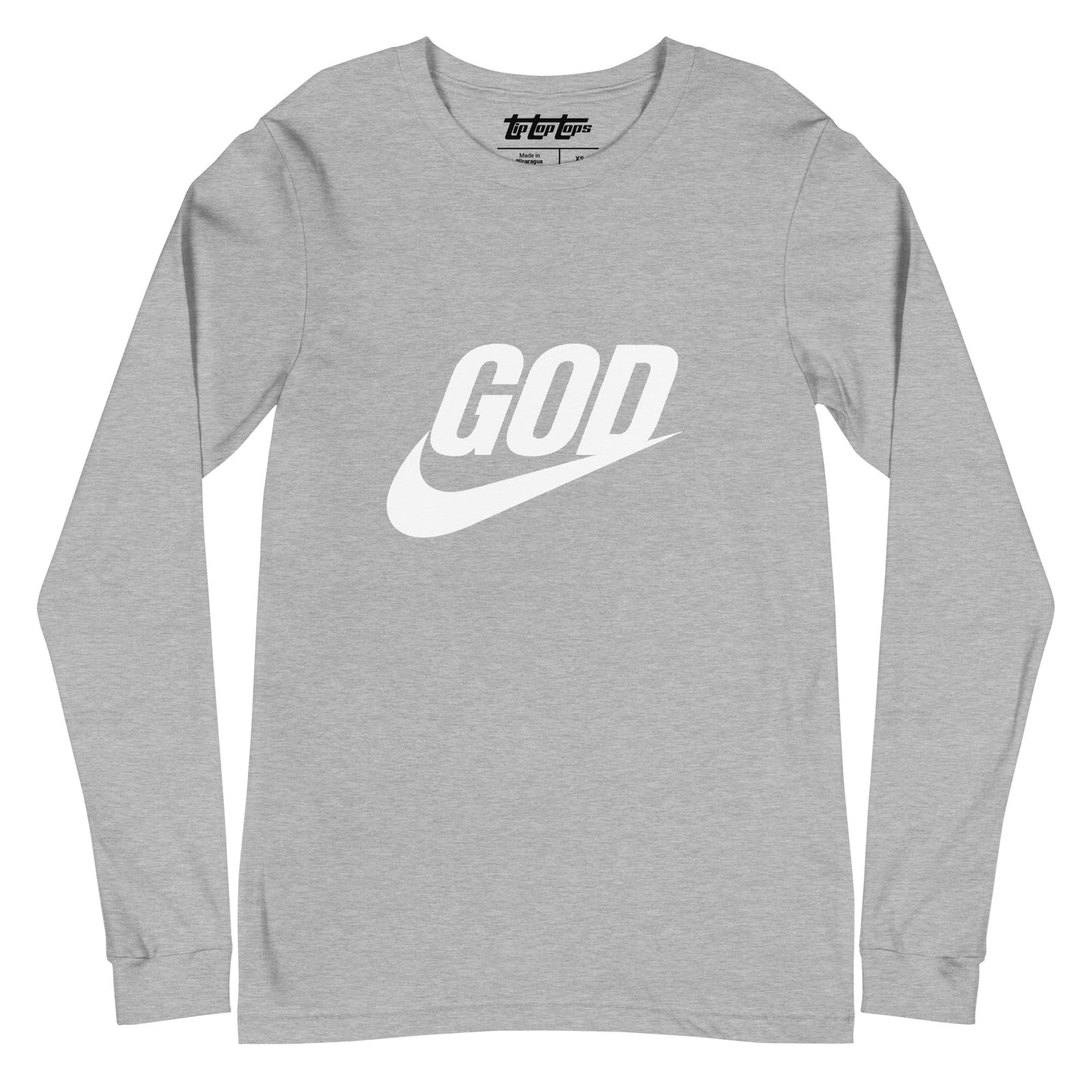 “God Swoosh” Logo Unisex Long Sleeve Tee