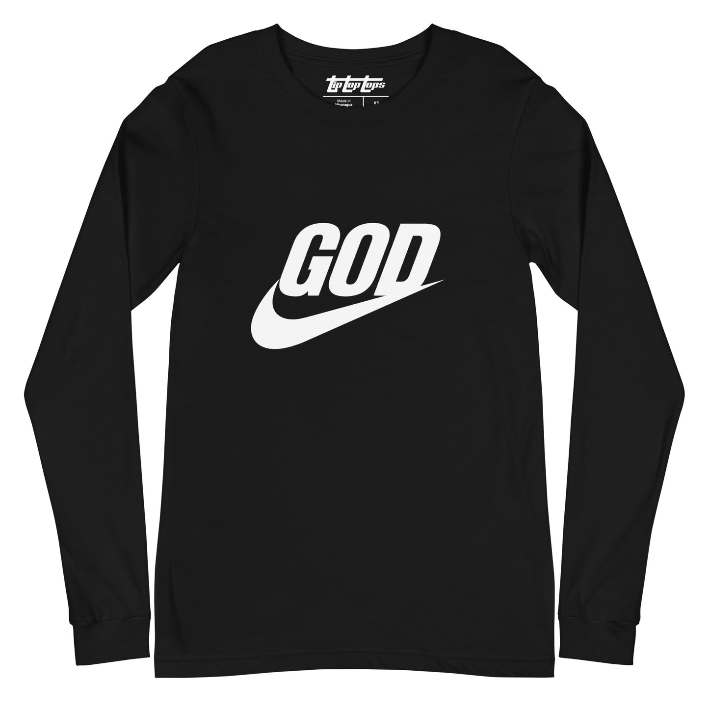 “God Swoosh” Logo Unisex Long Sleeve Tee