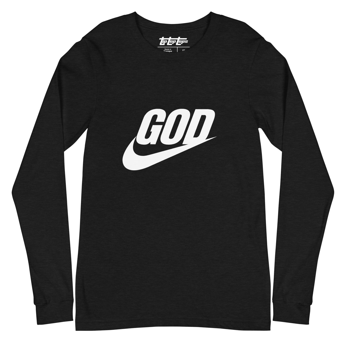 “God Swoosh” Logo Unisex Long Sleeve Tee