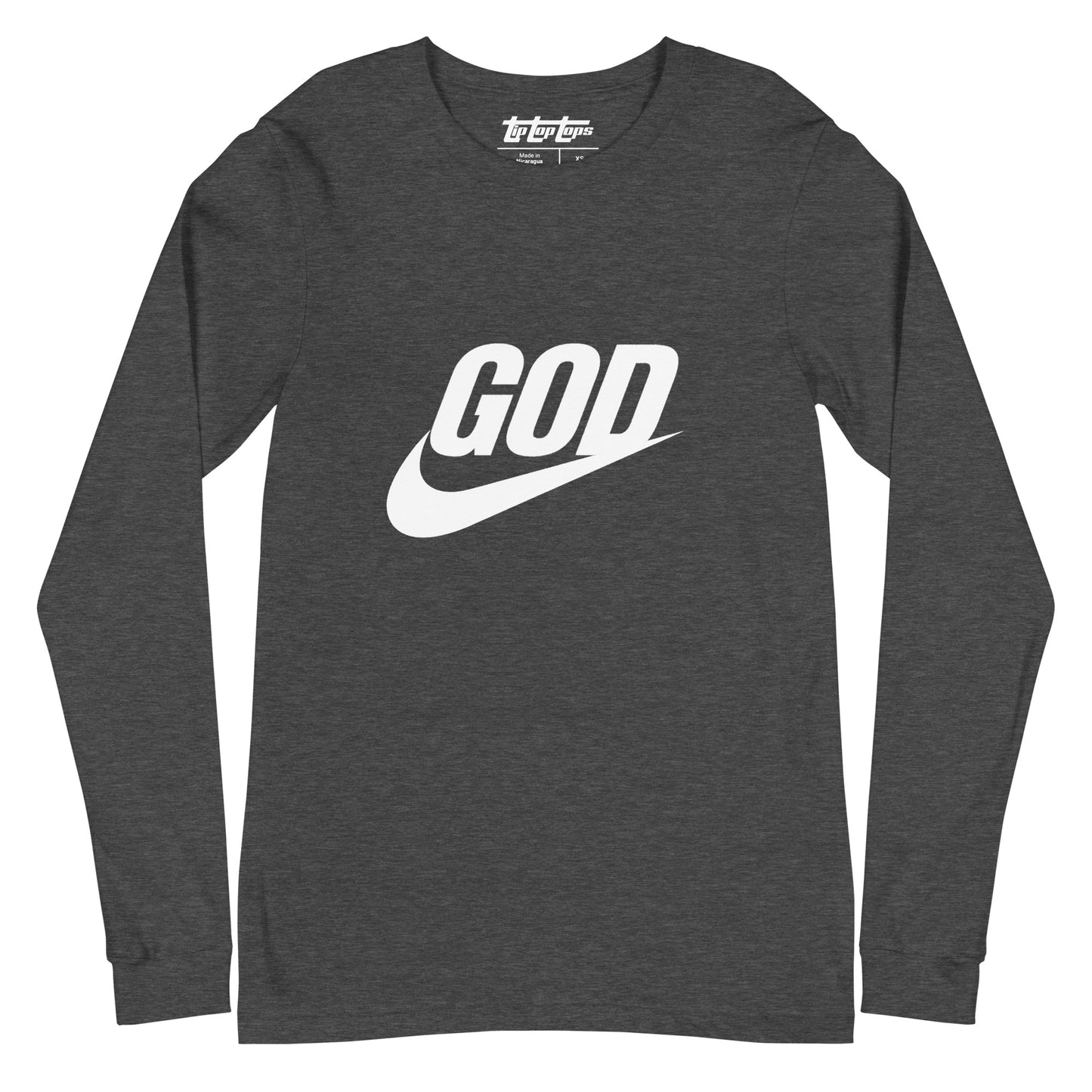 “God Swoosh” Logo Unisex Long Sleeve Tee