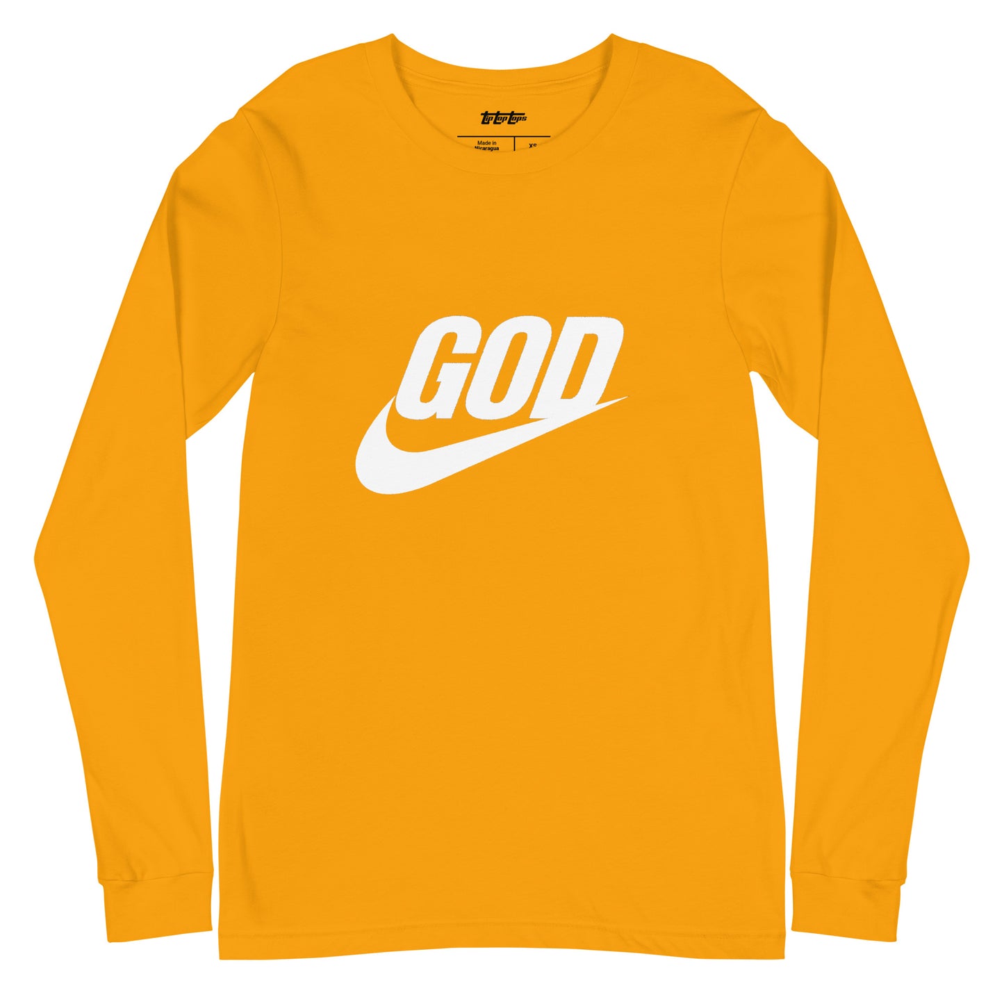 “God Swoosh” Logo Unisex Long Sleeve Tee