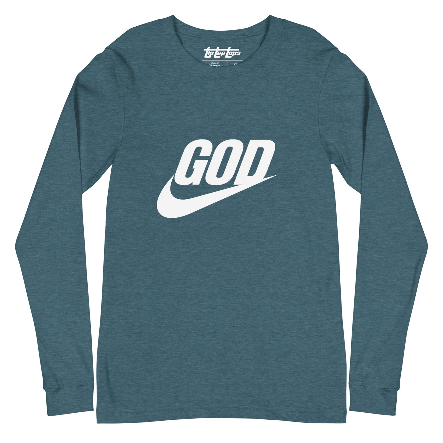“God Swoosh” Logo Unisex Long Sleeve Tee