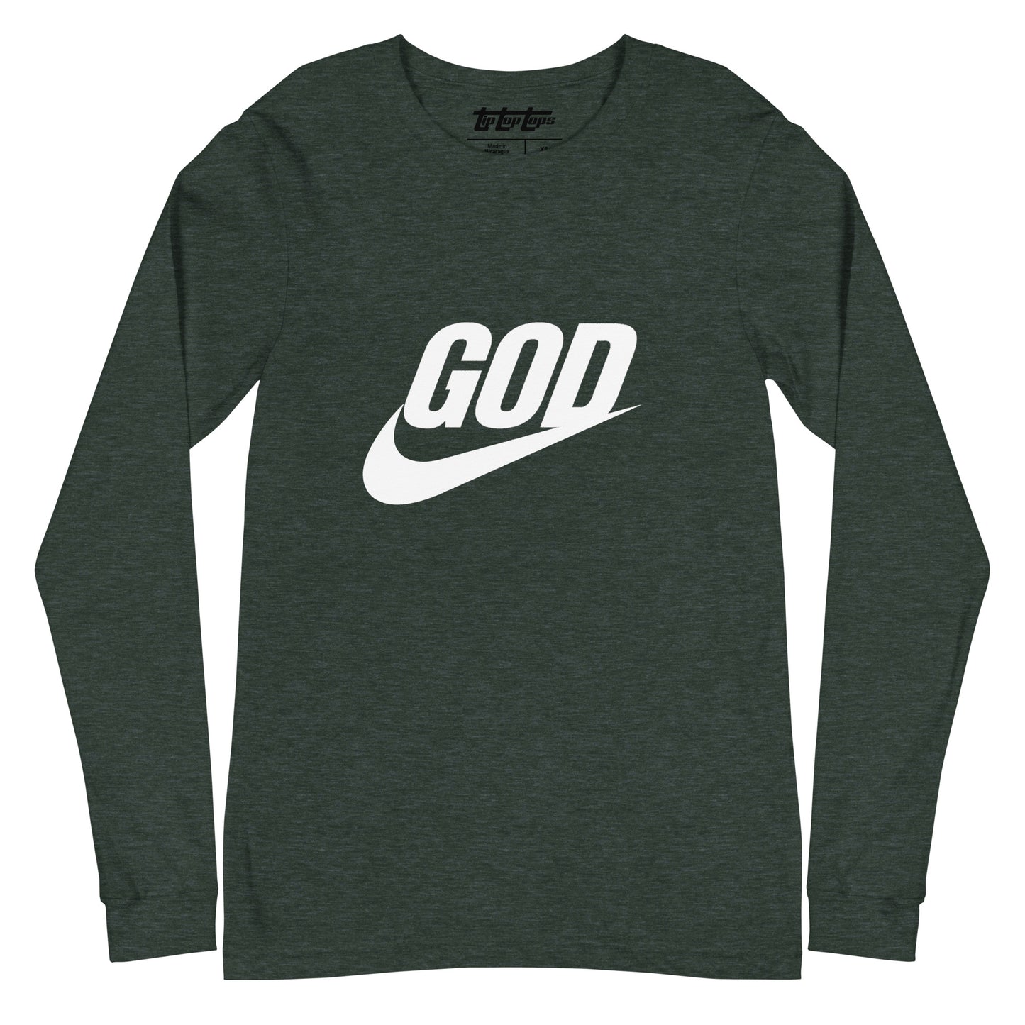 “God Swoosh” Logo Unisex Long Sleeve Tee