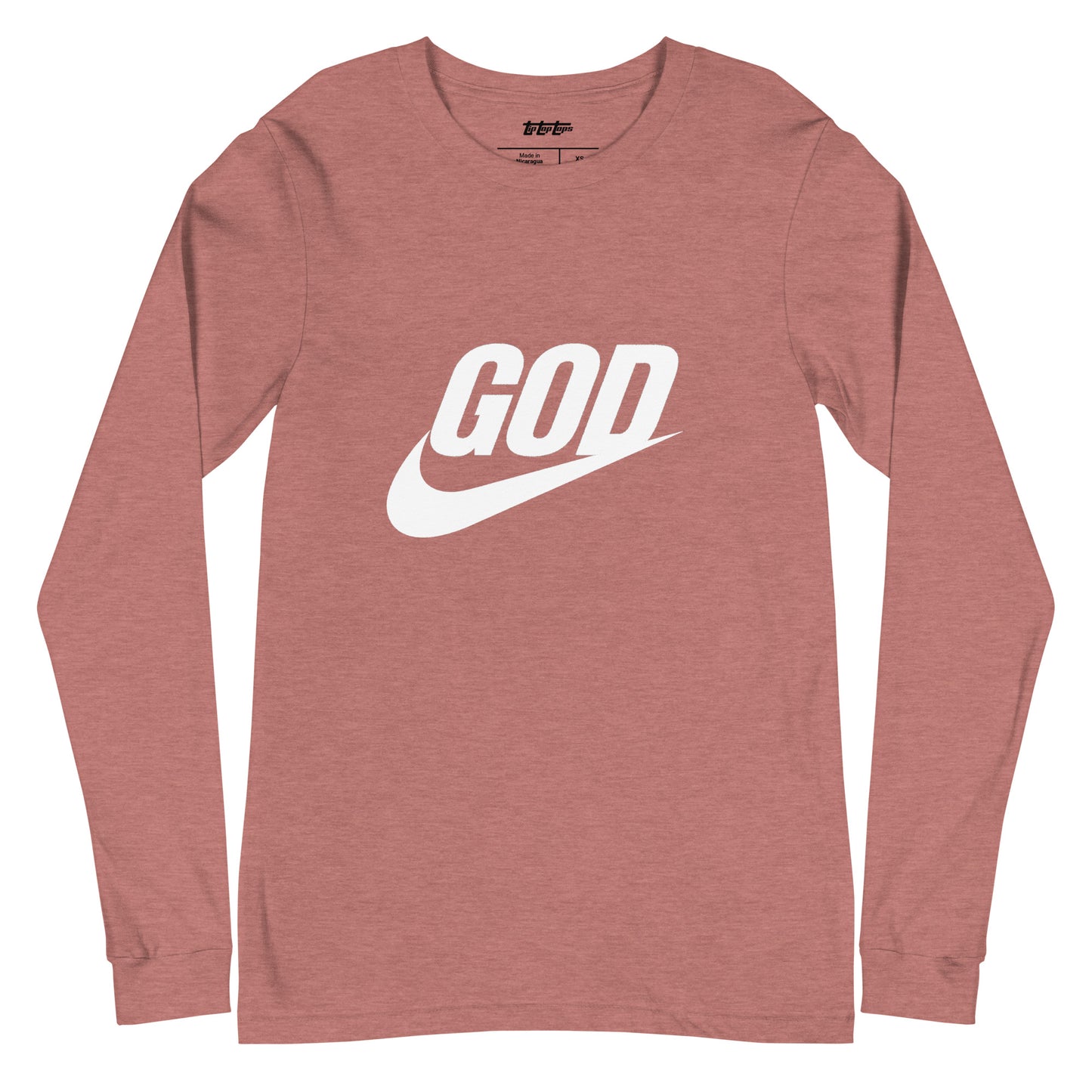 “God Swoosh” Logo Unisex Long Sleeve Tee