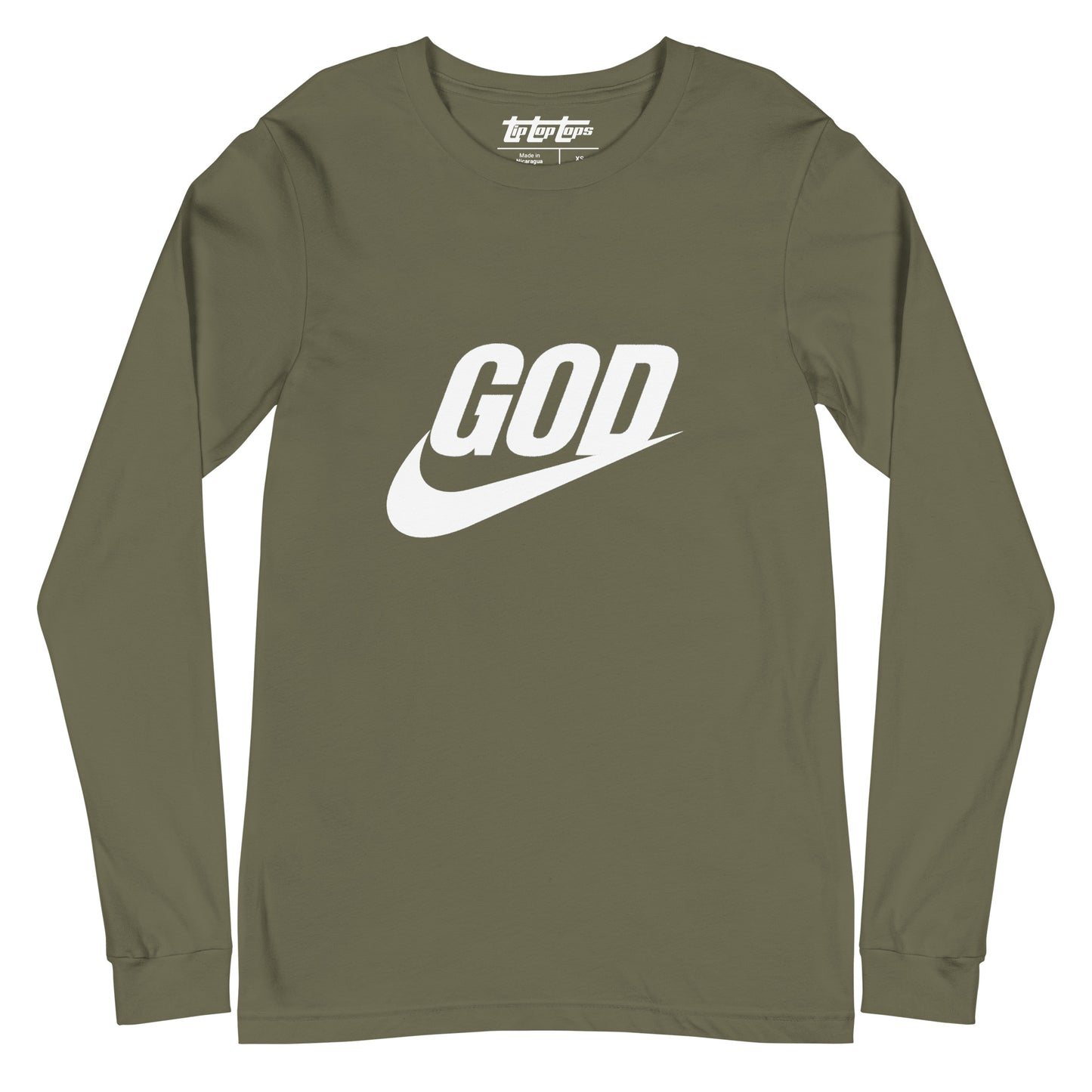 “God Swoosh” Logo Unisex Long Sleeve Tee