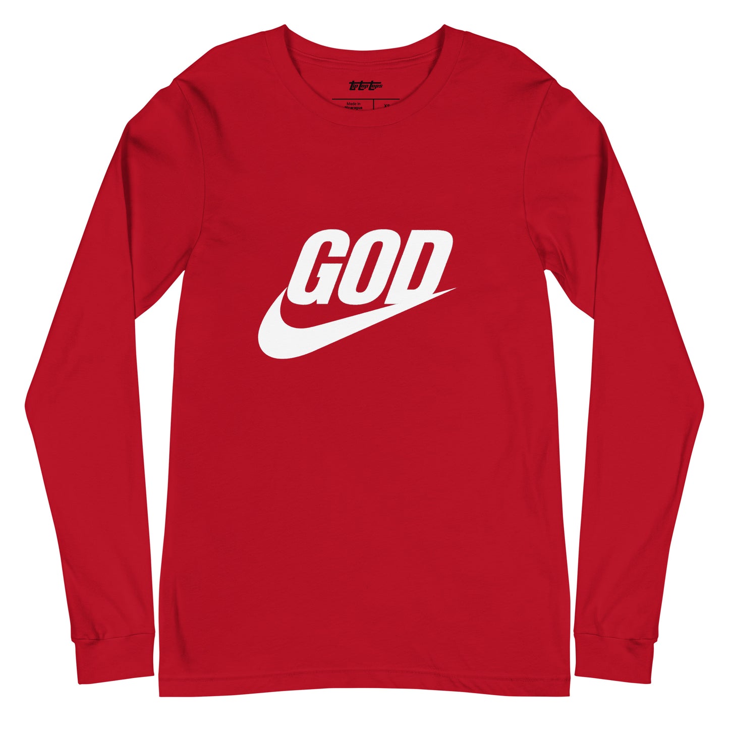 “God Swoosh” Logo Unisex Long Sleeve Tee