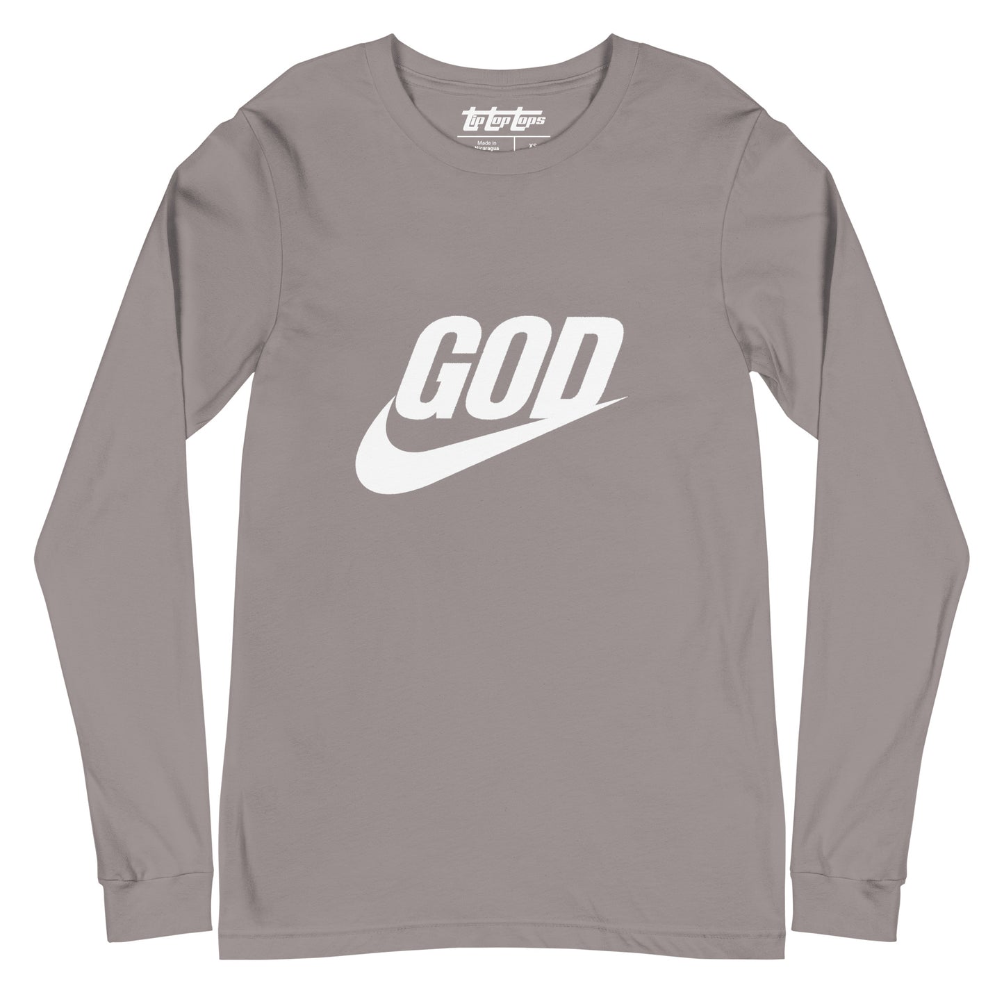 “God Swoosh” Logo Unisex Long Sleeve Tee