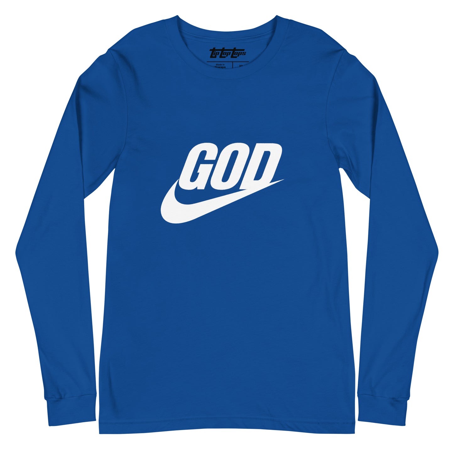 “God Swoosh” Logo Unisex Long Sleeve Tee