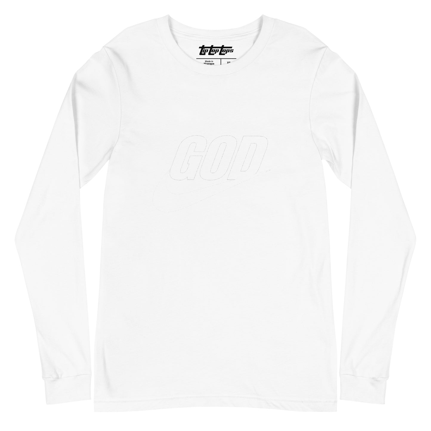 “God Swoosh” Logo Unisex Long Sleeve Tee