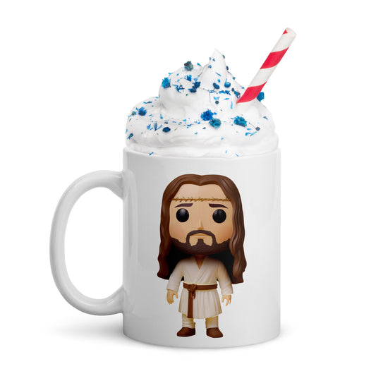 Funko Pop Jesus White glossy mug
